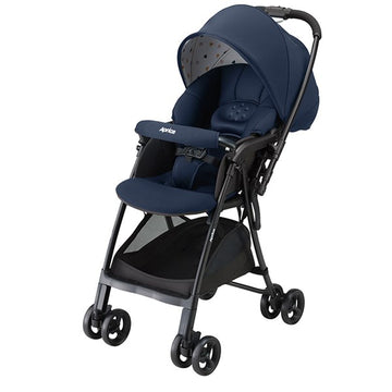 アップリカ カルーンエアー メッシュ コンフェッティ ネイビー(NV) 両対面ベビーカー ハイシート51cm 最軽量3.9kg【3年保証対象品】【送料無料 沖縄・一部地域を除く】【ラッピング不可商品】